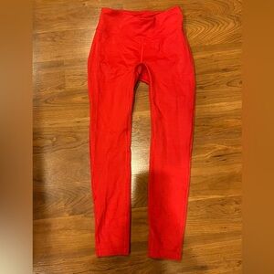 Outdoor voices red leggings